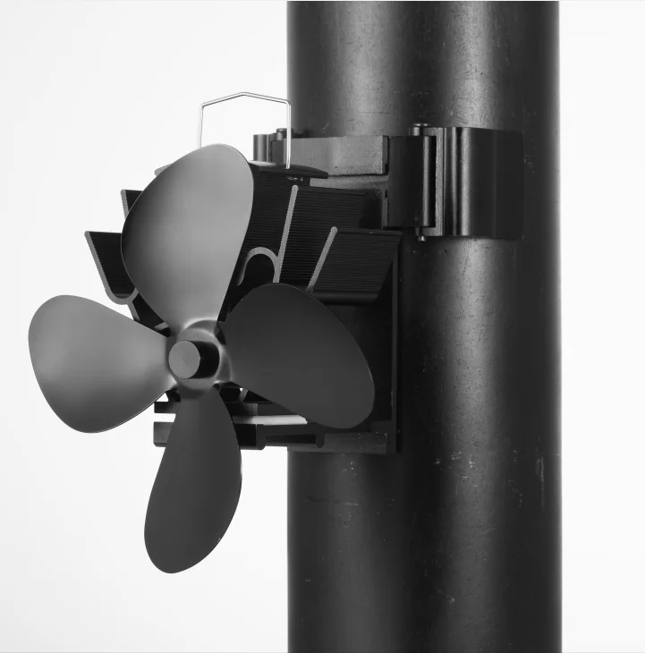 Indoor Wood Burning Fireplace Chimney Flue 4 Blades Exhaust Ecofan Pellet Stove Magnetic Stove Top Fan Other Home Heaters