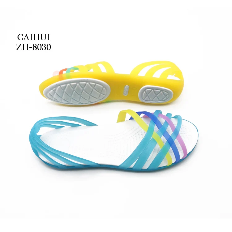 PVC casual outdoor women slipper colorful design fancy ladies sandals