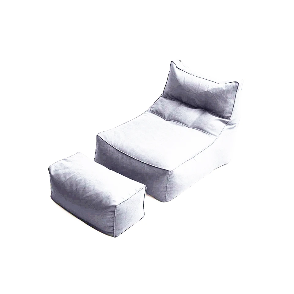 Multi function Chair Adults Living Room nordic Bean Bag Sofa triangle cotton and linen lazy beanbag sofa