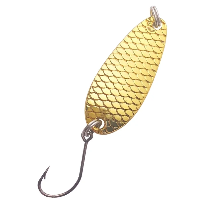 C 2.5 g-5g High Quality Oblique Cut Sequins Bait Gold/silver Hard Baits Metal Spoon Fishing Lures