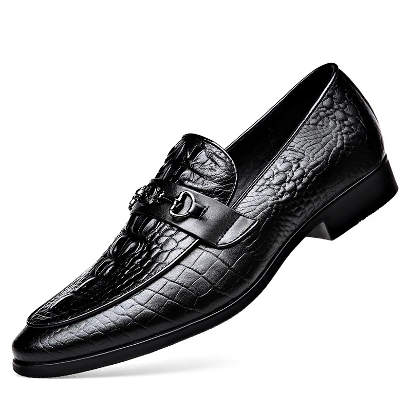 New Style Fashion Casual Height Increase Driving Leather Loafer Shoes Men