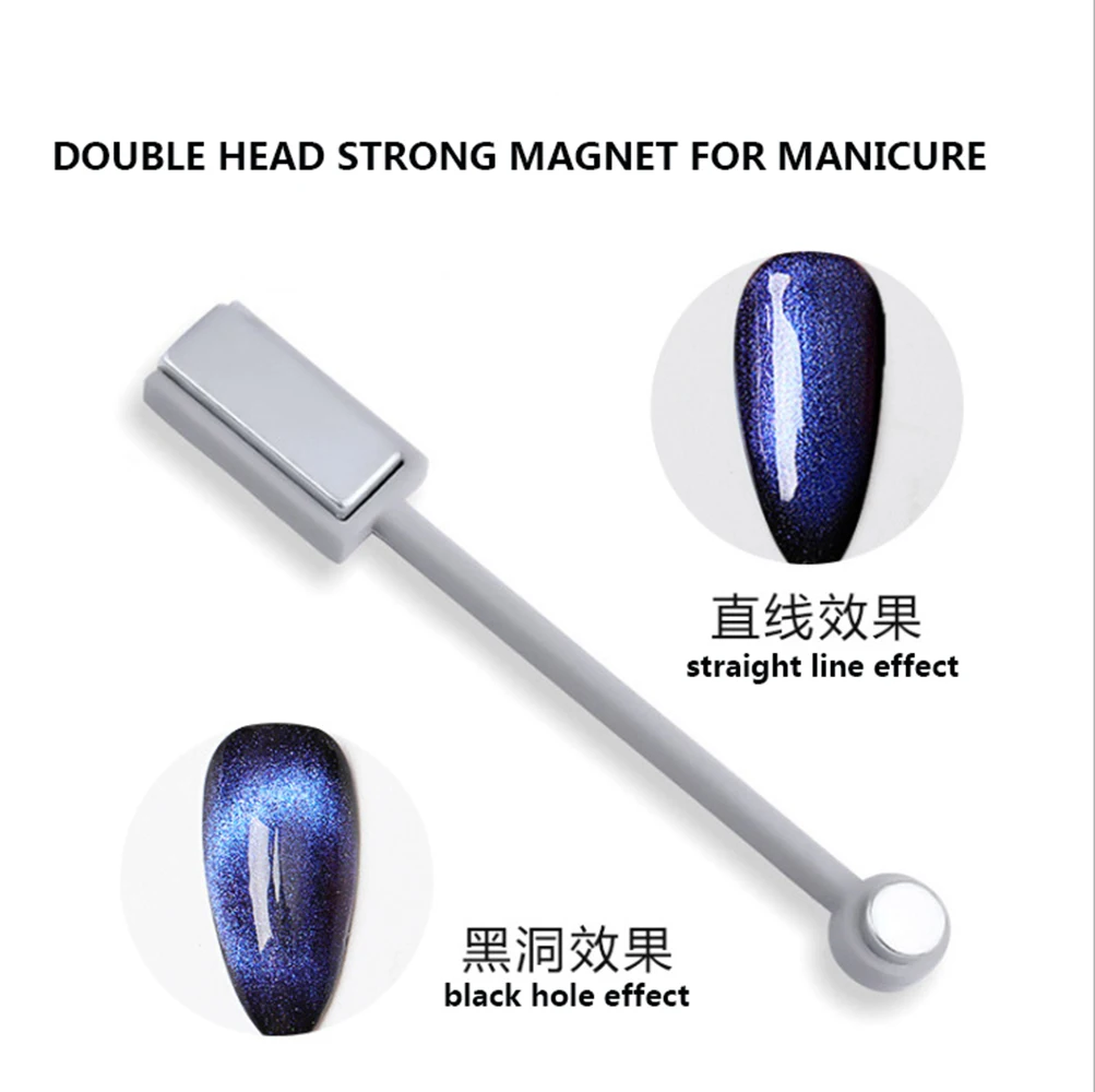 8 Styles Nail Magnetic Pens Strong Sticks Cat Eye Gel Polish Tool Set With Double Head Flower Design magnet for manicure