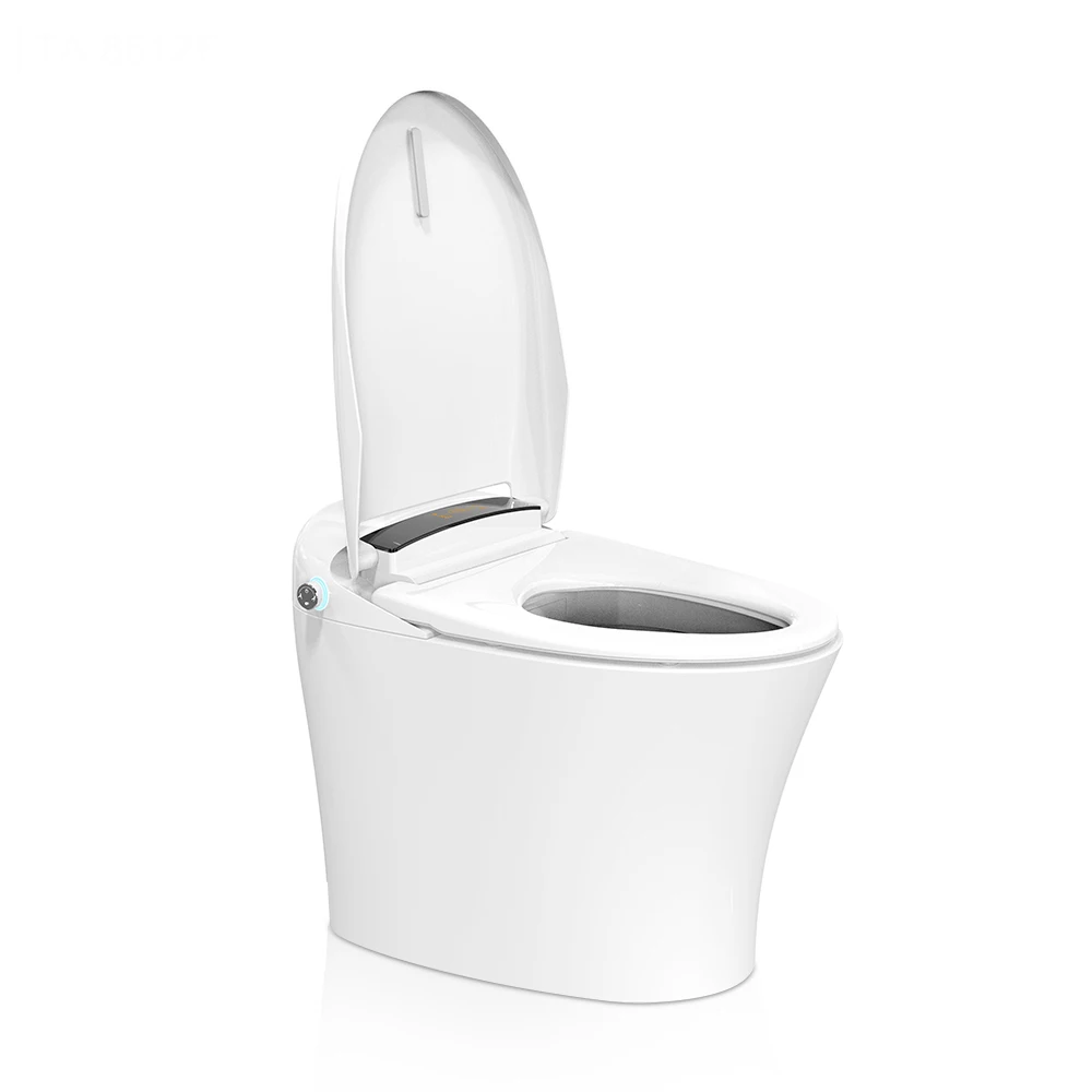 TA-861DF TEJJER High quality one piece auto flush auto close smart toilet with Side-pressing One-part Form