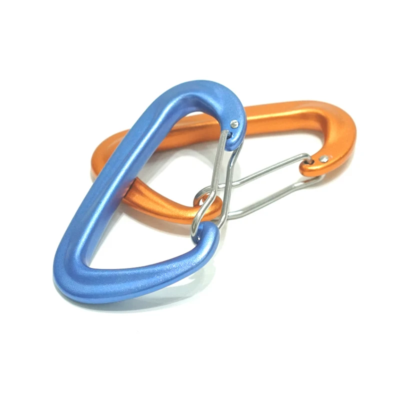 Heavy Duty Aluminum Alloy Climbing Carabier Safety Hooks Outdoor Backpack Camping Carabiner Keychain Clip