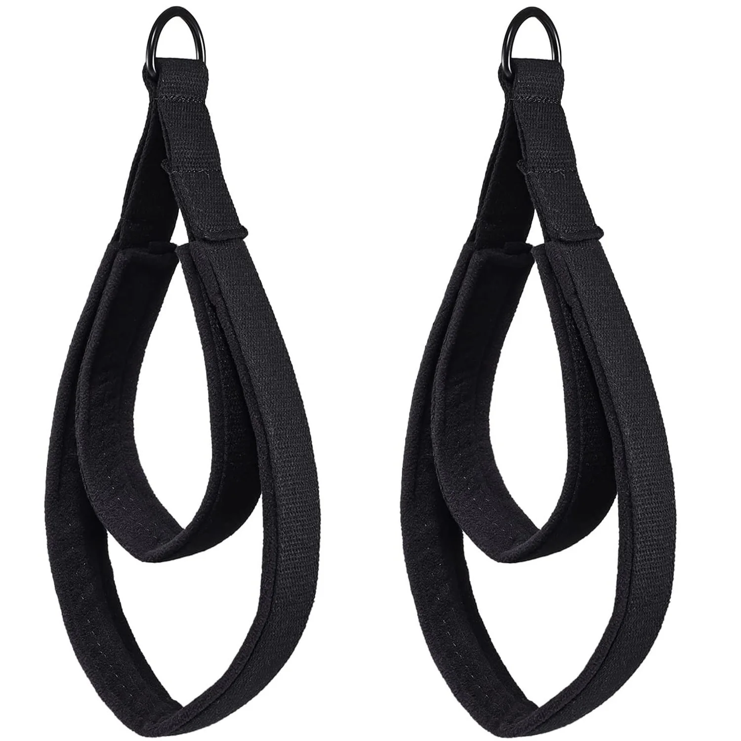 HWBE-0001# Polyester cotton Pilates double loop belt heavy foot fitness yoga equipment gym home exercise D-loop exercise belt