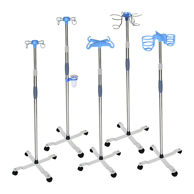 Factory price Adjustable hospital Medical IV Drip stand for infusion