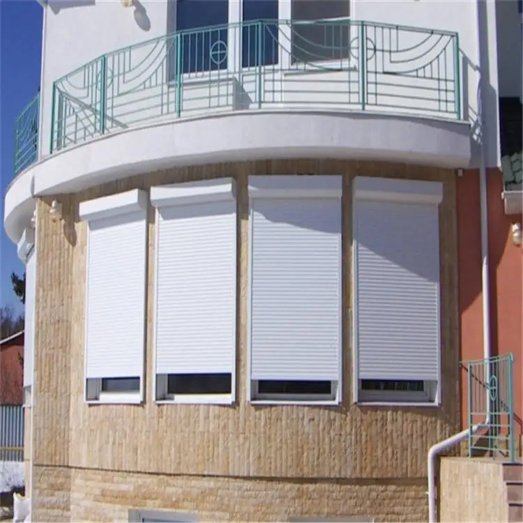 Aluminium window shutters roller automatic windproof roller shutter door