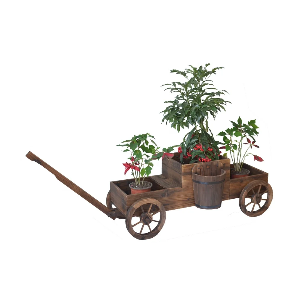 
 Деревенский садовый вагон, фермы, кедровое дерево, дизайн, антикварная сгоревшая слава  