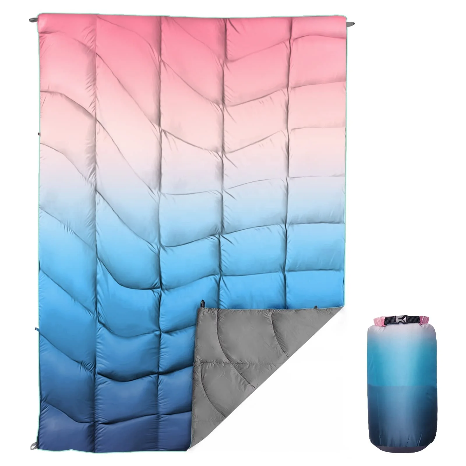 Winter Fleece Beach Down Blanket Carry Bag Camping Mat Waterproof OEM ODM Polar Fleece Factory Wholesale Tartan Picnic Blanket