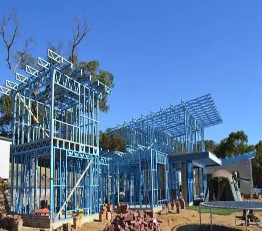 resort prefabricated light steel house prefab house