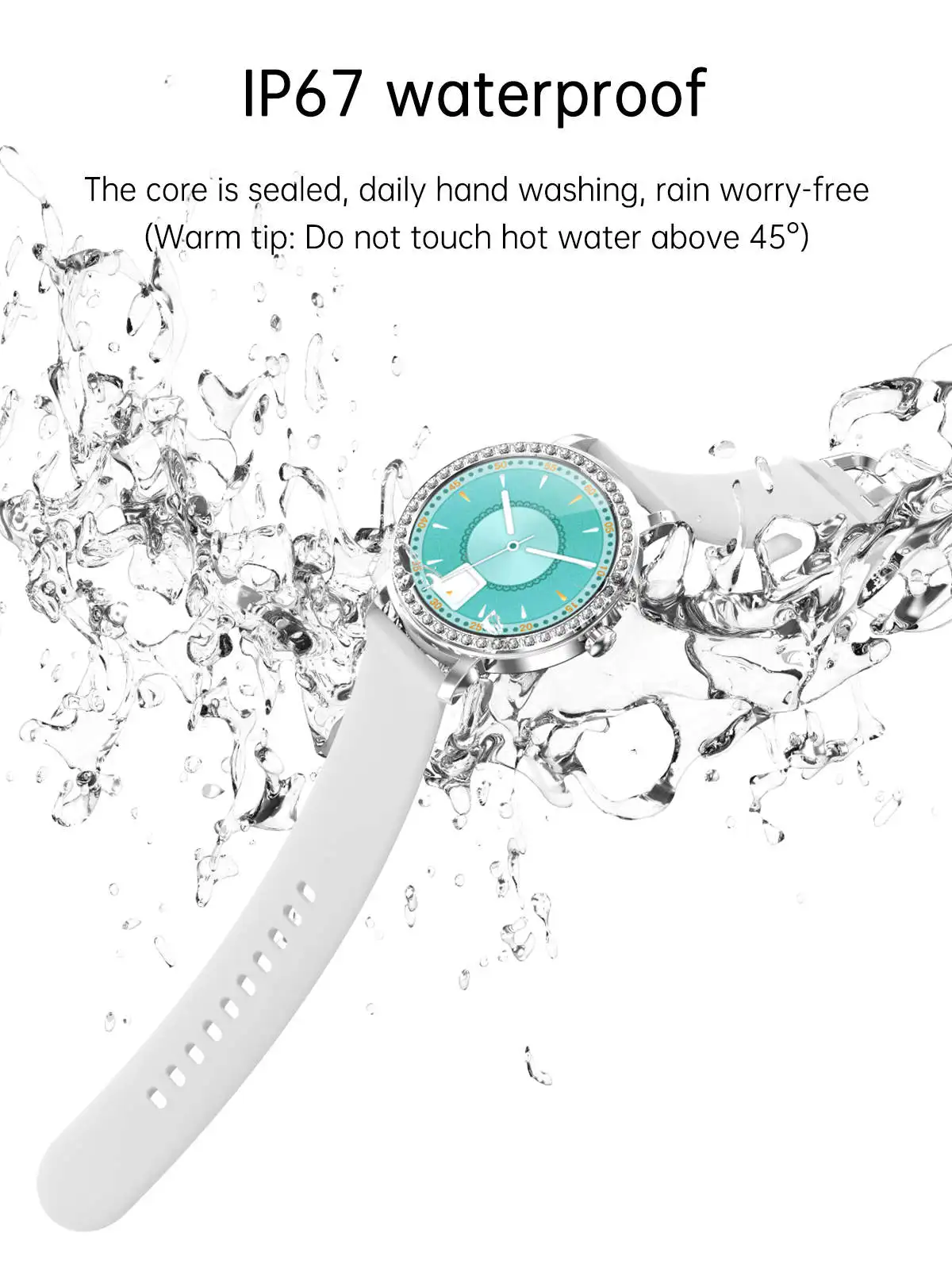 GW25 Menstrual Cycle Record Smartwatch for Girls Metal Strap Health Reminder Lady Smart Watch 2020