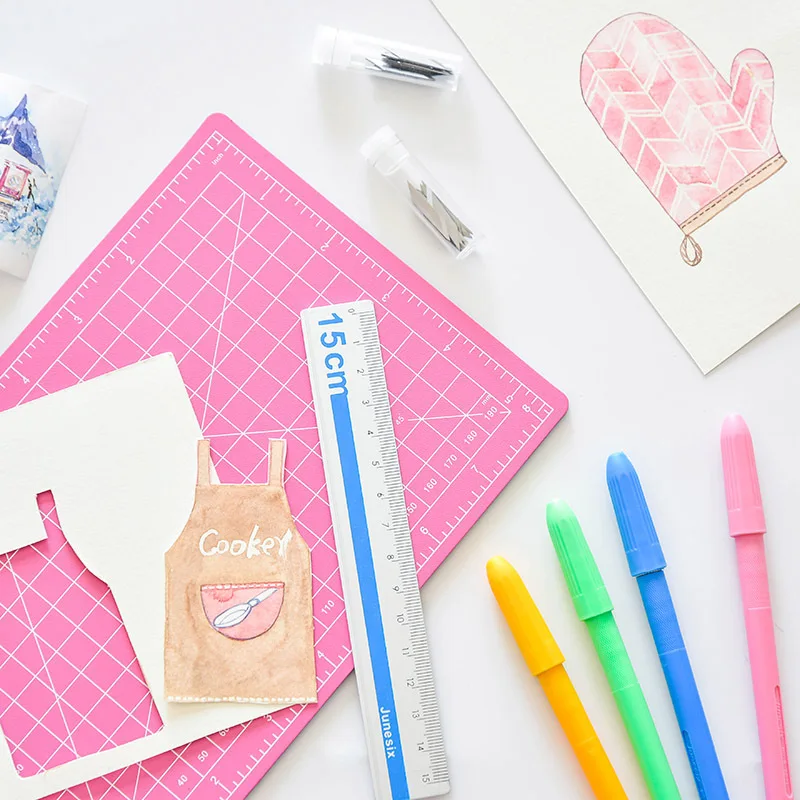 High quality supply LYCMA5S writing cutting PVC material A5 cutting mat set