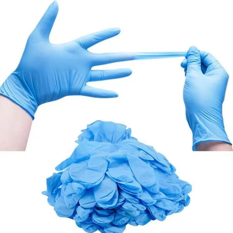 SN15 Blue cheap latex vinyl free nitrile gloves powder free food grade examination disposal nitrile gloves guantes de nitrilo