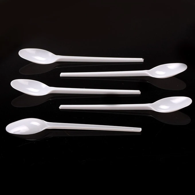 Factory direct sale 1g disposable plastic coffee mini spoon teaspoon