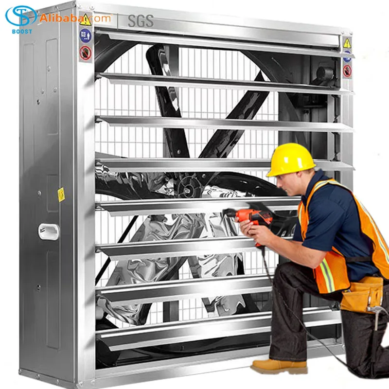 Осевой вытяжной вентилятор система испарительного охлаждения для теплиц птицефабрик