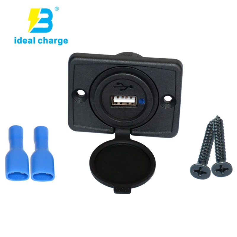 2.4A Dual USB Car Charger 12V Universal Charger Socket 1 x USB