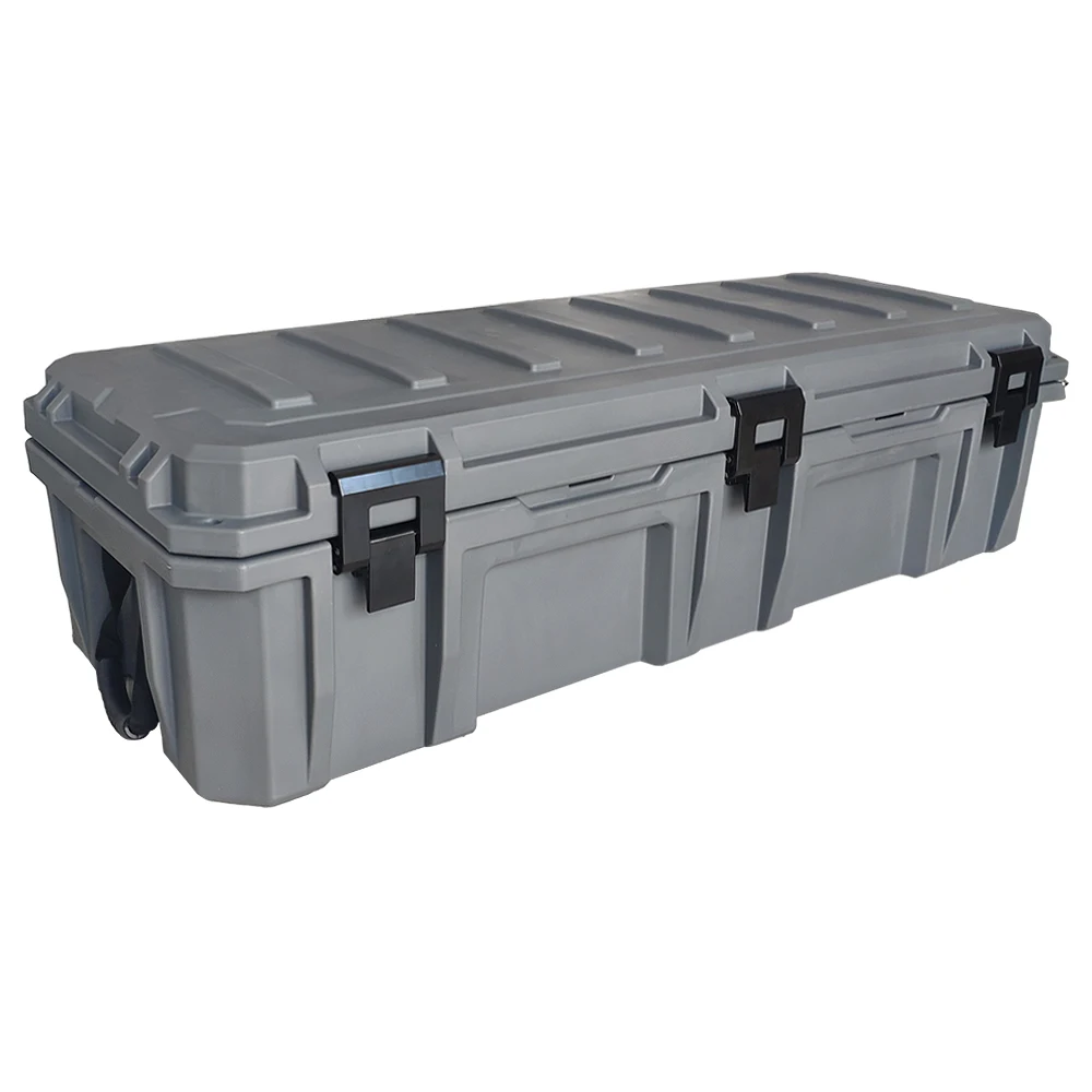 Пластиковый ящик для инструментов 110 л с защелкой, багажник на крышу автомобиля SUV для кемпинга