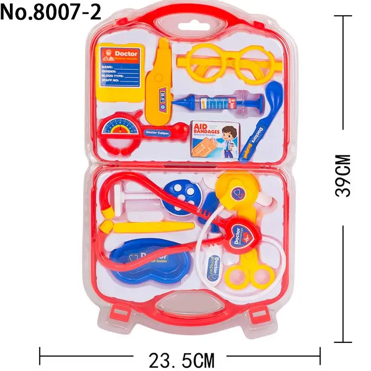 Customizable Kids Play House Plastic Toys Doctor Set  portable kids family doctor play set toys