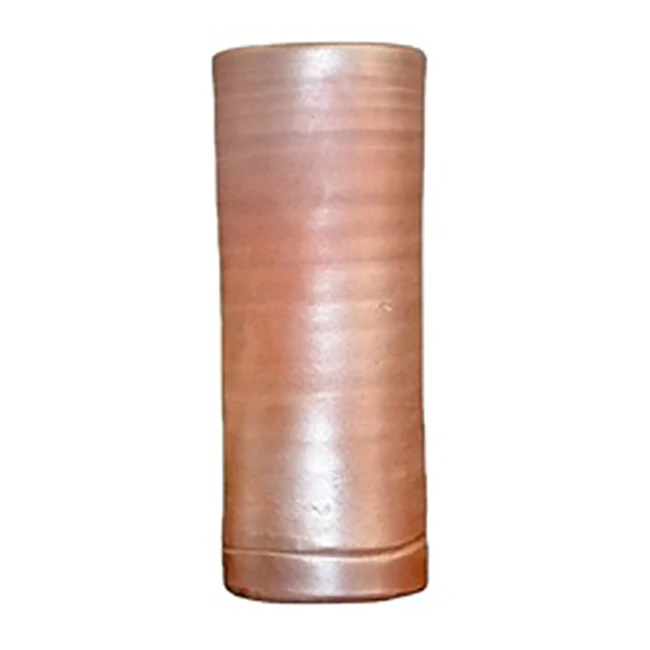 Bizen pottery minimalist ceramic artificial vase for home decorate