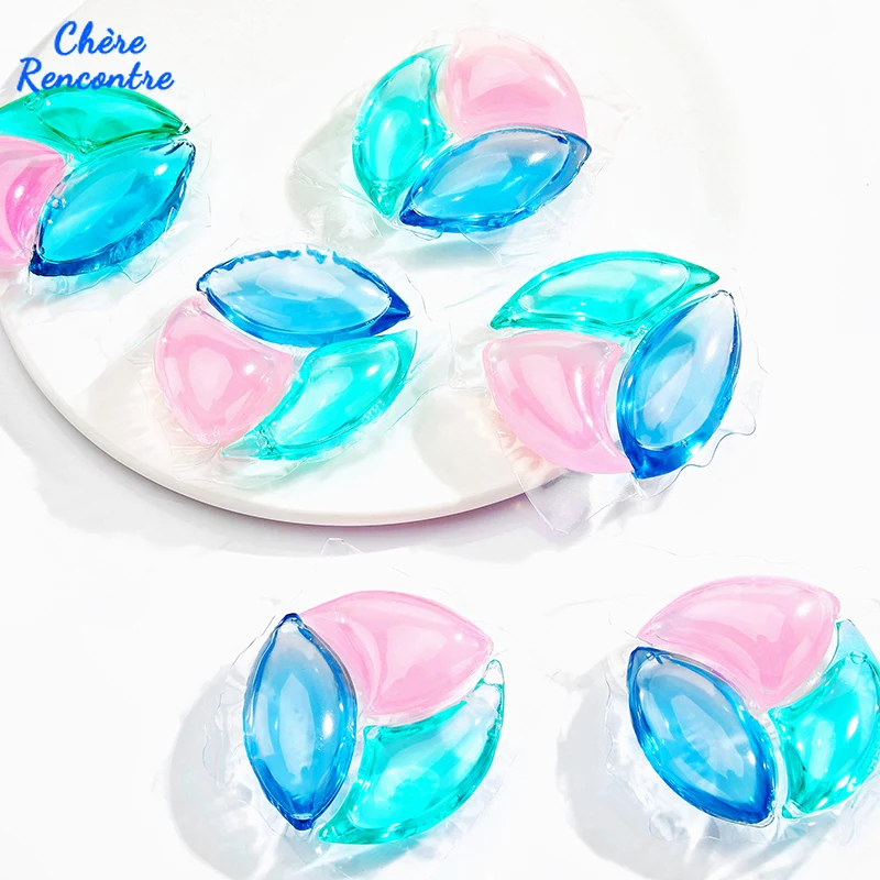Customized Natural Custom Scent Fragrant Laundry Washing Beads 3 In 1 Laundry Detergent Pods