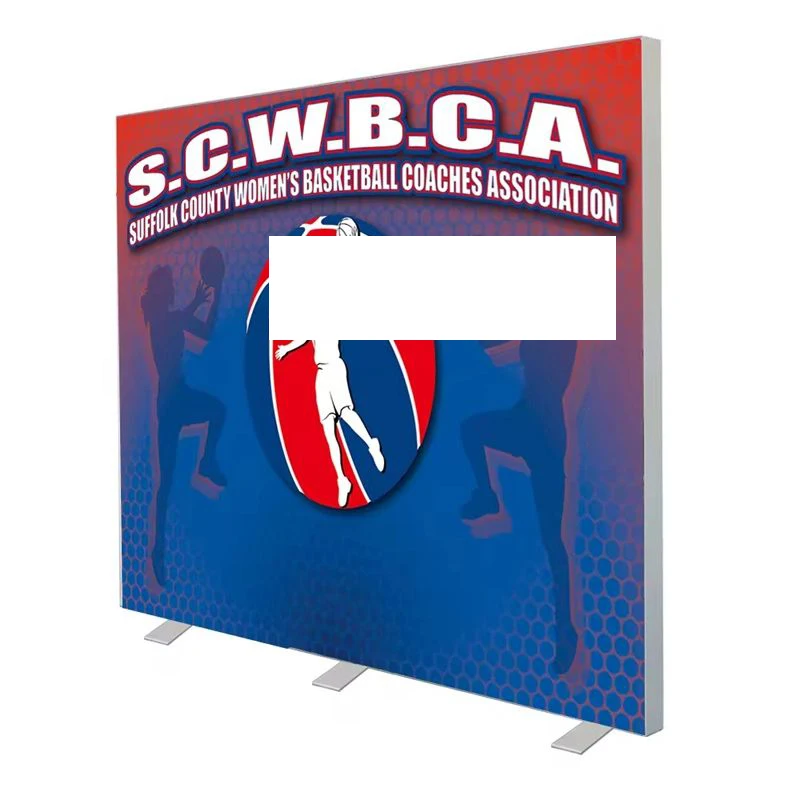 Tradeshow Exhibition Booth Display with Tension Fabric Backdrop Seg Pop up LED Backlit Light Box for Advertising