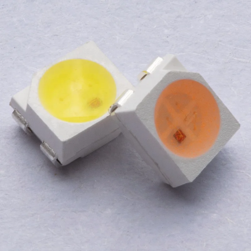 AEC-Q102 Сертифицированный PLCC4 3528 smd светодиодный 99% Золотой провод светофор epistar чип двухцветный