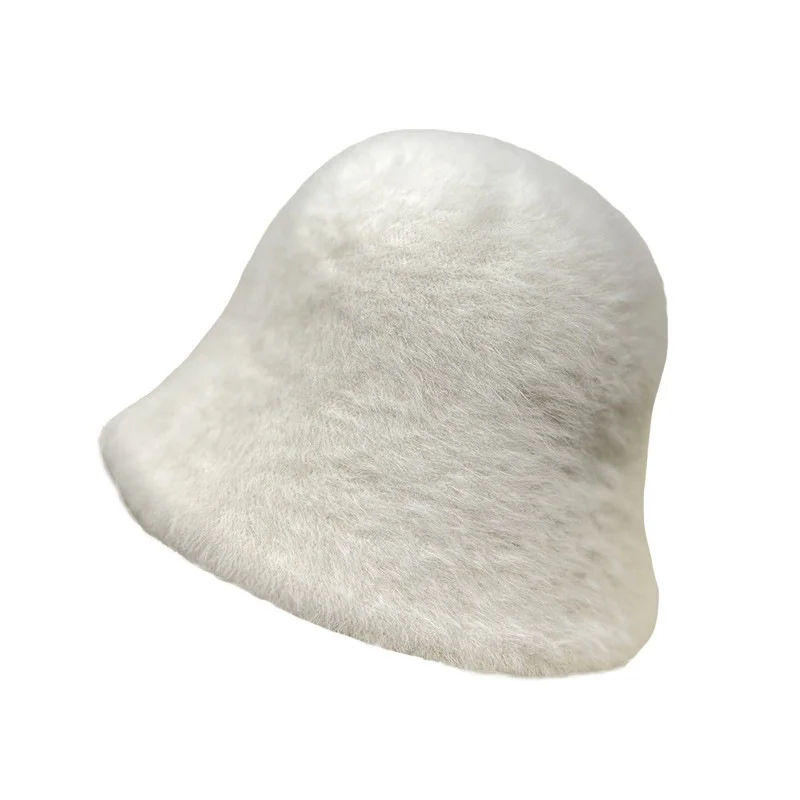 new arrival fashion designer bucket hat high quality fur winter casual warm bucket hat women bucket hats with custom logo