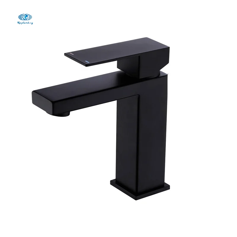Regular Matt Black Single Handle Stainless Steel Lavatory Faucet cUPC Certified Vanity Faucet Bathroom Sink Faucet