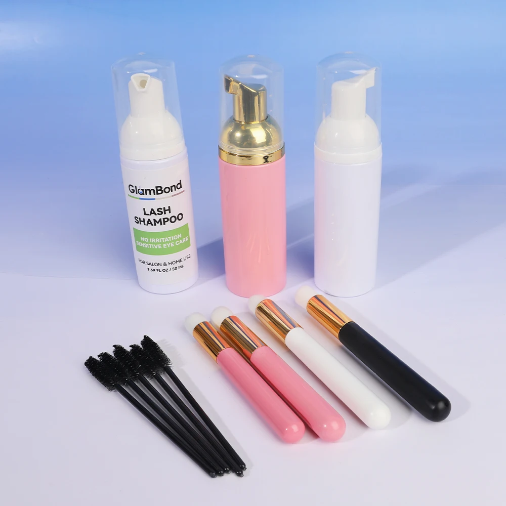 Private Label Eyelash Extension Shampoo Mousse Makeup Remover Luxury Foam Eyelashes Cleanser Eye Lashes Care Clean Wimpernshampo