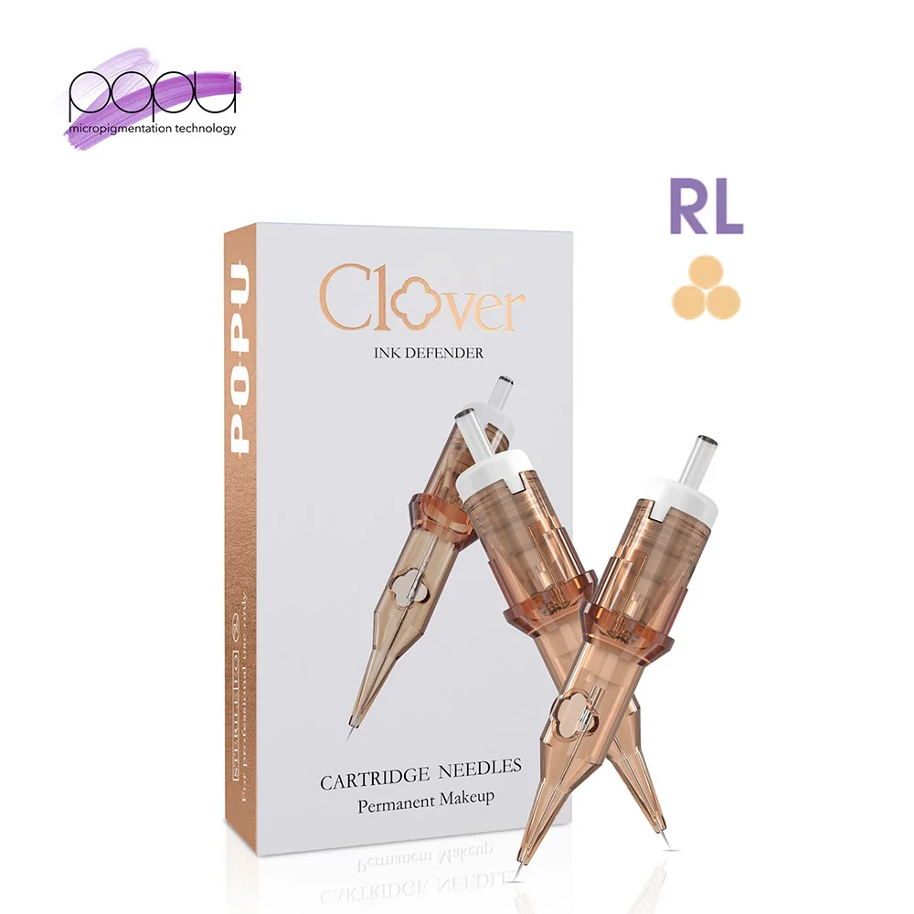 Wholesale POPU Clover RL nano Stroke Scalp Micropigmentation PMU Cartridges Custom Tattoo Permanent Makeup Cartridge Needle