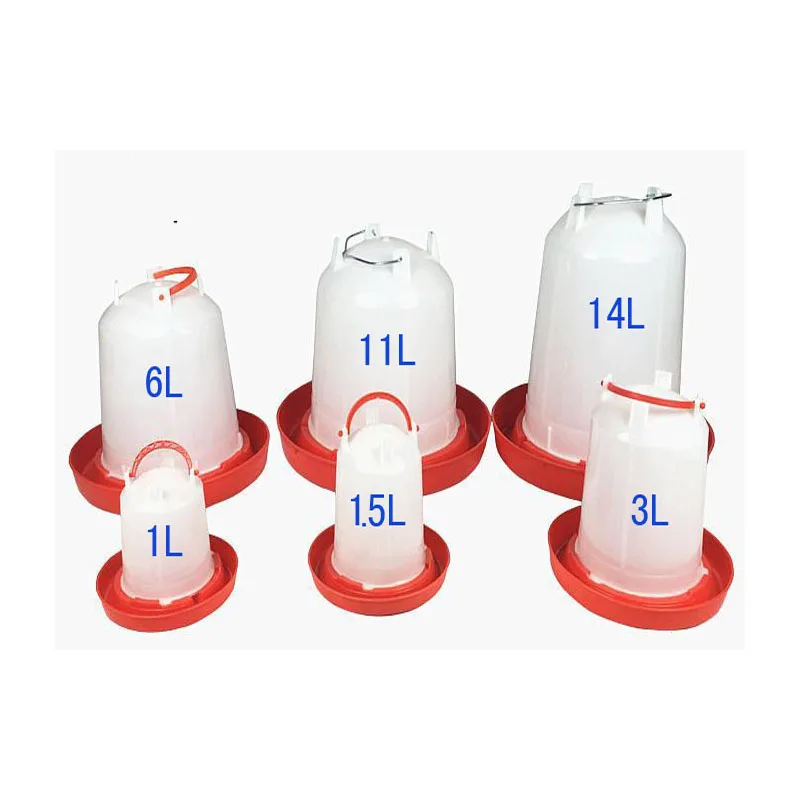 Poultry Farm Plastic Feeder and Waterer Drinker Poultry Chicken Feeder and Drinker With Leg for Chick