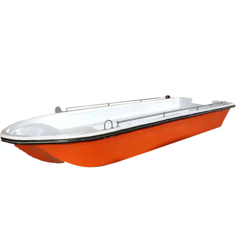 Factory price outlet fiberglass handle paddle rowing boat 3.7m 4.2m 4.6m fishing boat speedboat