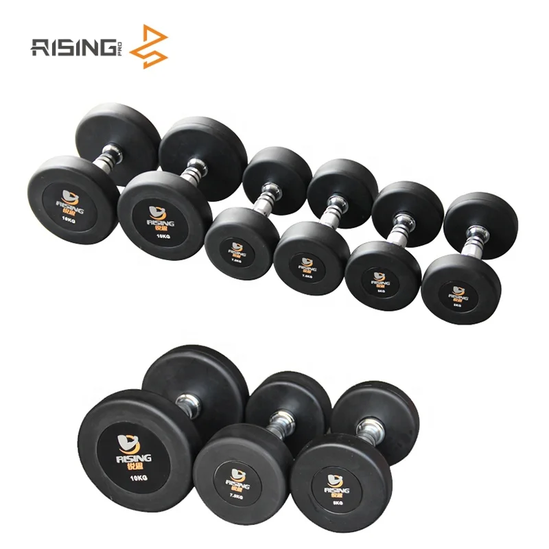 china  RISING Customize dumbbell bench Weight Lifting Pu Dumbbell Set home