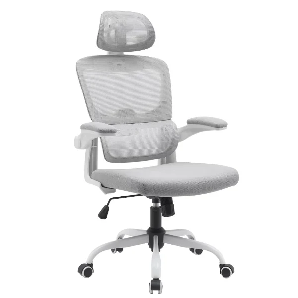Партнер простой и многофункциональный высокий спинка дышащий сетчатый офисный стул с регулируемыми подголовниками поясничной поддержкой