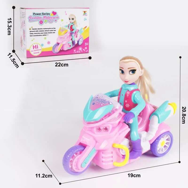 Battery Operate Toy Electric Music And Light Function Cartoon Horse Carriage Toys