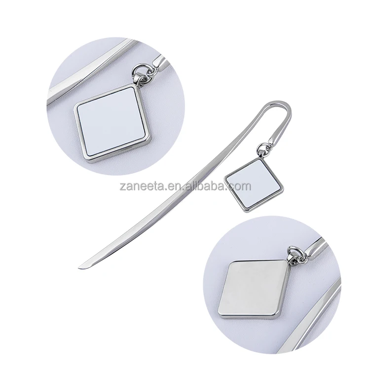 Sublimation Blank Bookmark Metal Silver Custom Bookmark