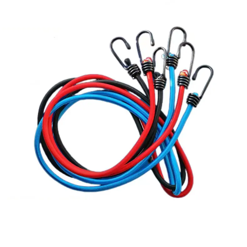 High Quality Elastic Rope For Bundling Straps Single Hook Luggage Rope With Hook Tent Stretch Bungee Shock Cord