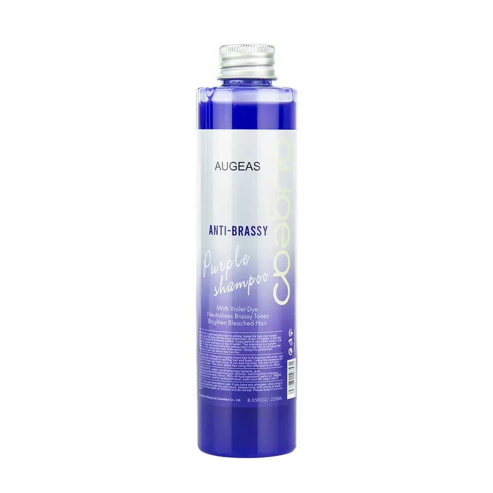 Factory Price Wholesale Salon Quality Purple Toner Shampoo Anti Brassy No Yellow Shampoo For Blonde Hair