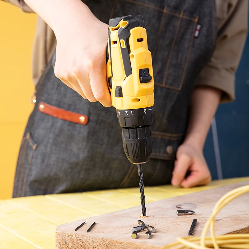 Deli Tools 12V  Lithium Battery Charger Power Cordless Electric Screwdriver Drill