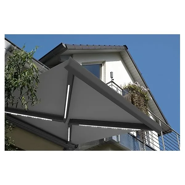 New Products Awning with Wind and Sun Sensor Professional Electric Full Cassette Awning for Sun Protection