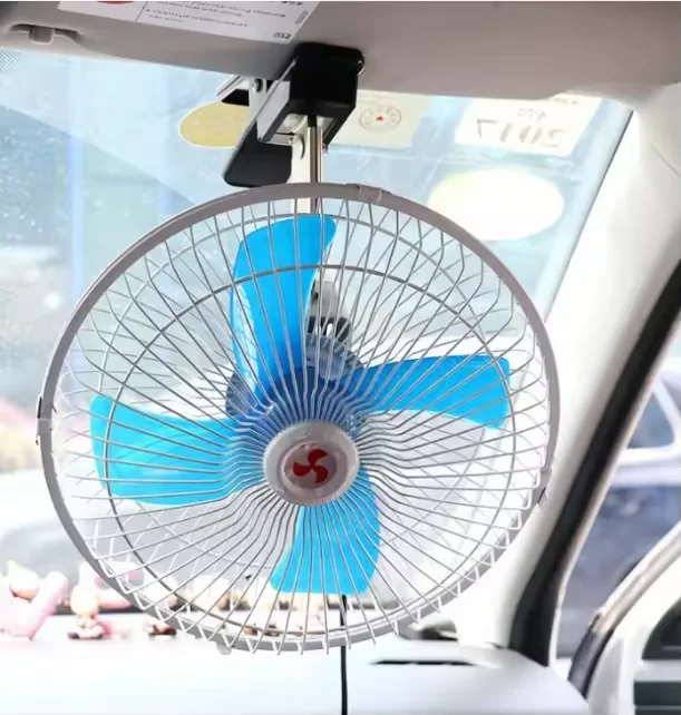Factory Custom Wholesale Car Solar Fan Portable Mini Clip Fan