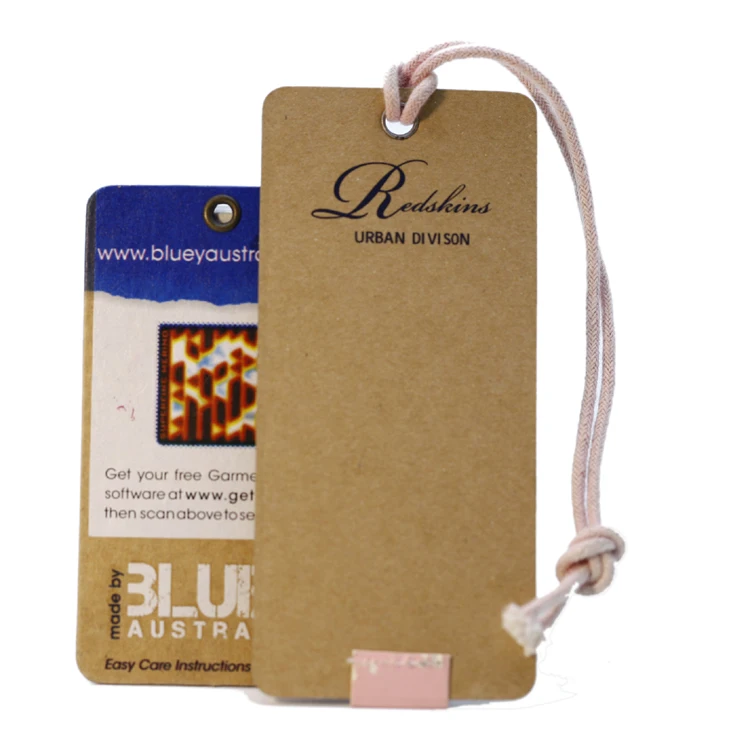 Custom Logo Hanging Tags Various Materials And Processes Printed Hang Tag Paper Cardboard Garment Hang Label Swing Clothing Tags