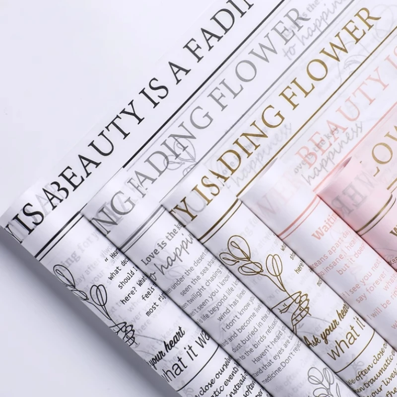 2024 High Quality Custom Wrapping Tissue Paper Packing Brand Tissue Papers with company logo stickers