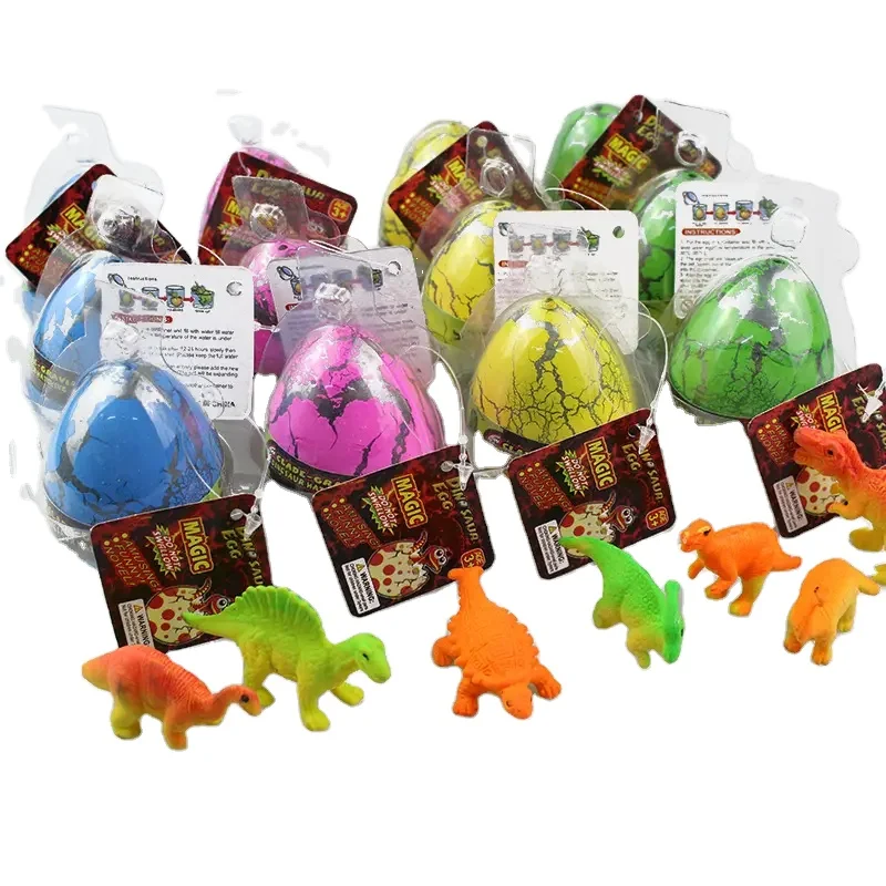 Wholesale Colorful Crack Dinosaur Eggs Toy Hatching Dragon Egg Deformation Kids Toys  For Mini Claw Machine capsule toys