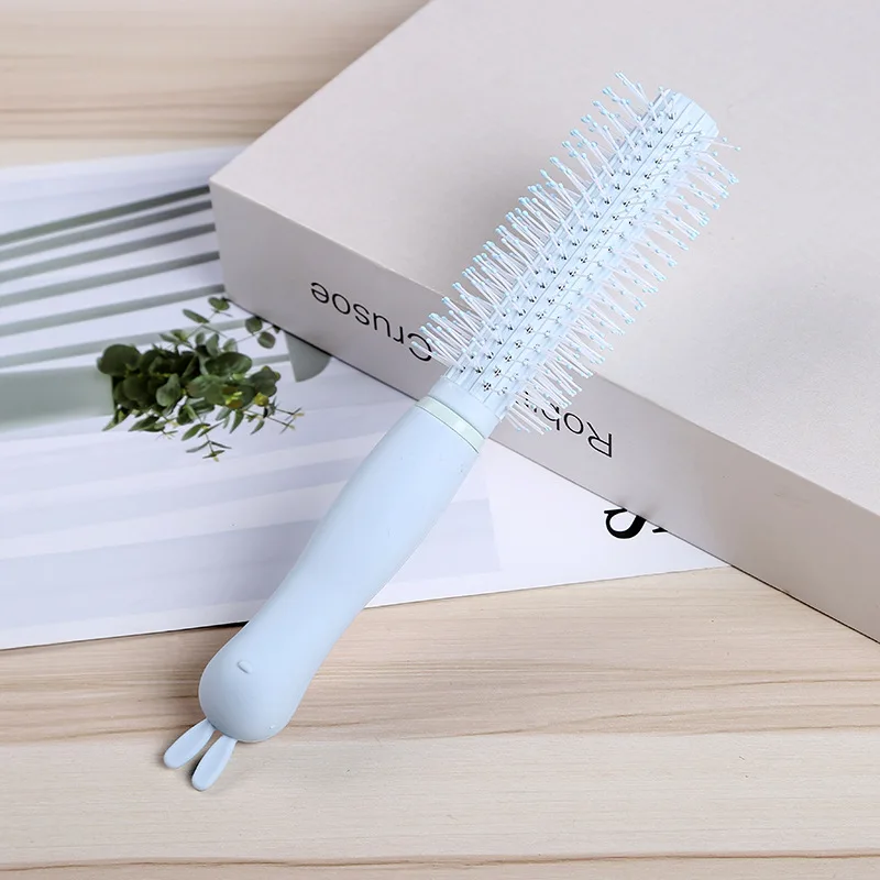 
Lirong New round l hair curling comb and wet hair brush ,soft ,customized comb 