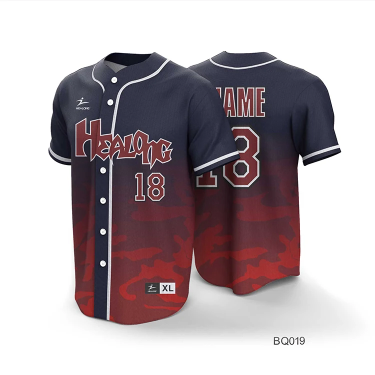 OEM Baseball Jersey Vintage V Neck Baseball Shirts Unique Design Baseball Uniform