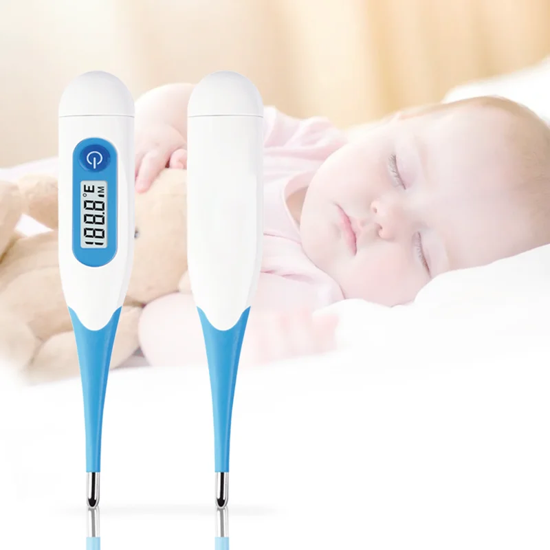 Oral thermometers Waterproof Flexible Electronic Clinical Fever Medial Digital Fever Thermometer portable digital thermometer