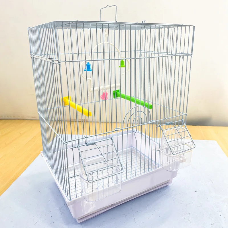 metal wire foldable bird cages Parakeets and other birds parrot breeding cages Flight Cage with Perches