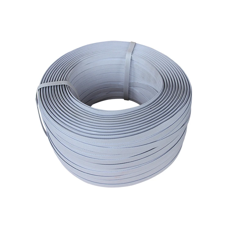 
2021 Custom Colored 5mm PP Packing Strap Plastic Yellow Embossed Durable Strapping Roll 