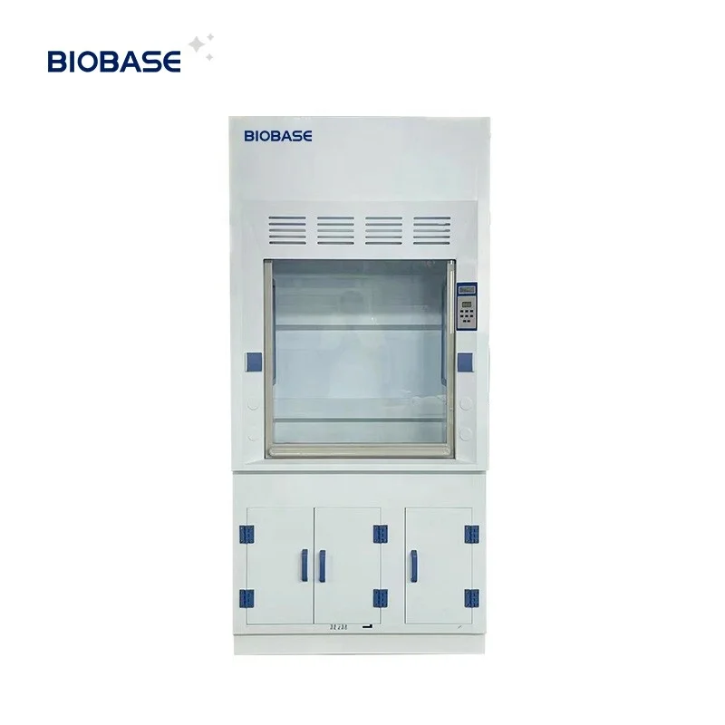 Biobase Fume Hood PP Spray Fume hospital machine LED display PP material perchloric acid Fume Hood for Lab